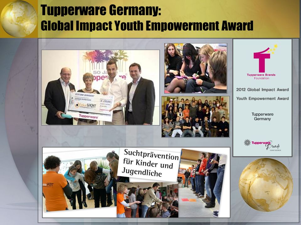 Tupperware Germany: Global Impact Youth Empowerment Award