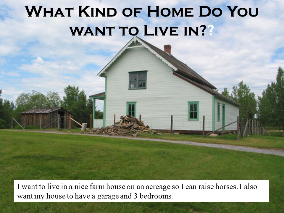 What Kind of Home Do You want to Live in .
