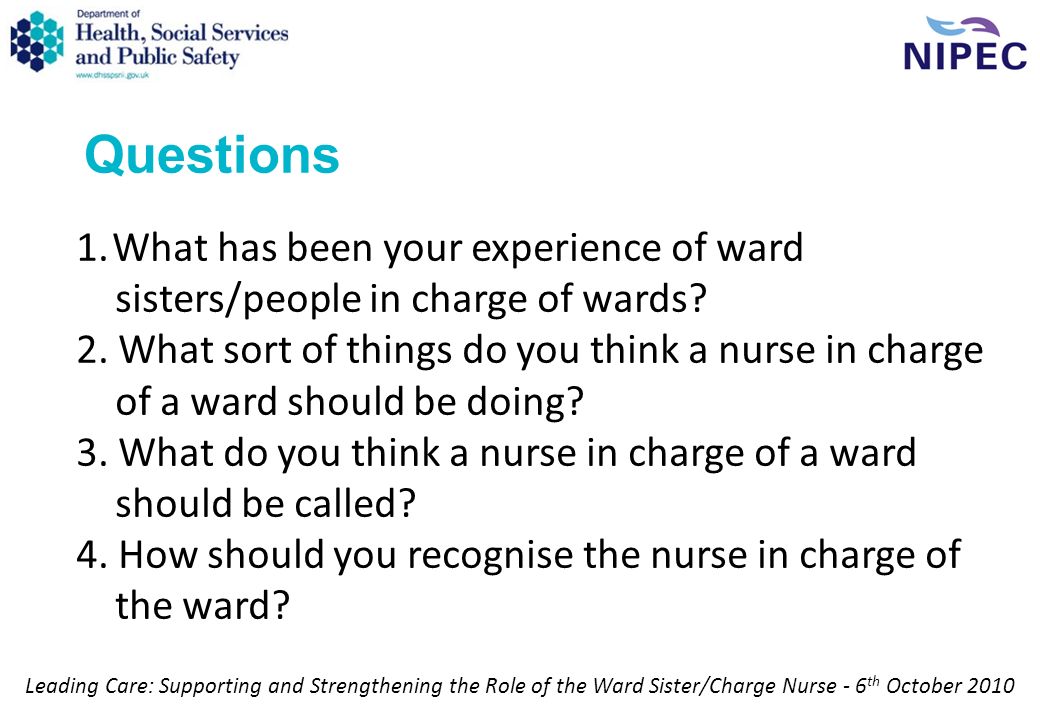 charge nurse responsibilities