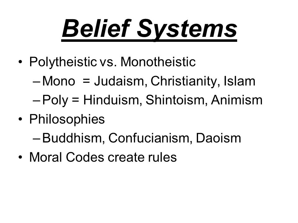 Thematic Essay On Belief Systems
