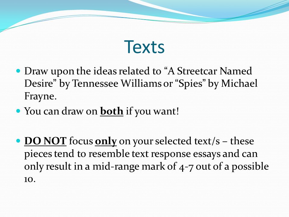 A streetcar named desire essay conclusion