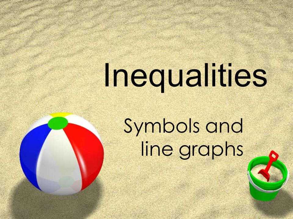 Inequalities Symbols and line graphs