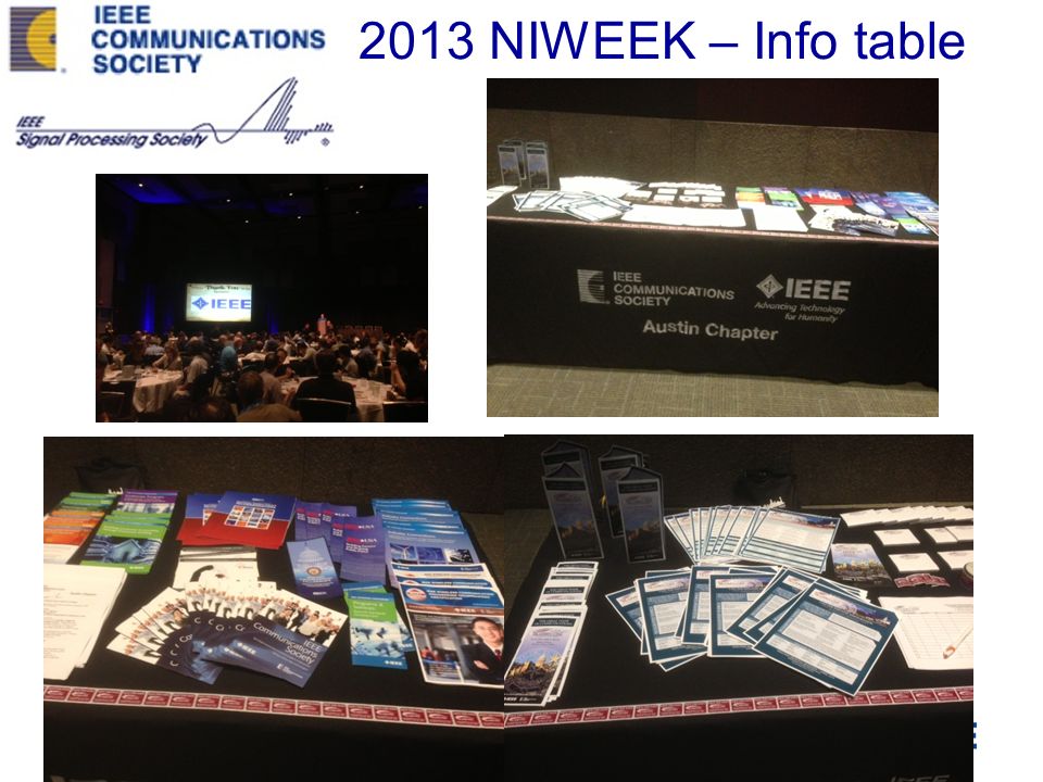 IEEE Central Texas Section 2013 NIWEEK – Info table