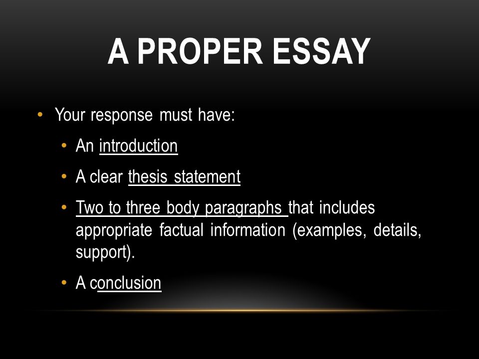 Response Essays