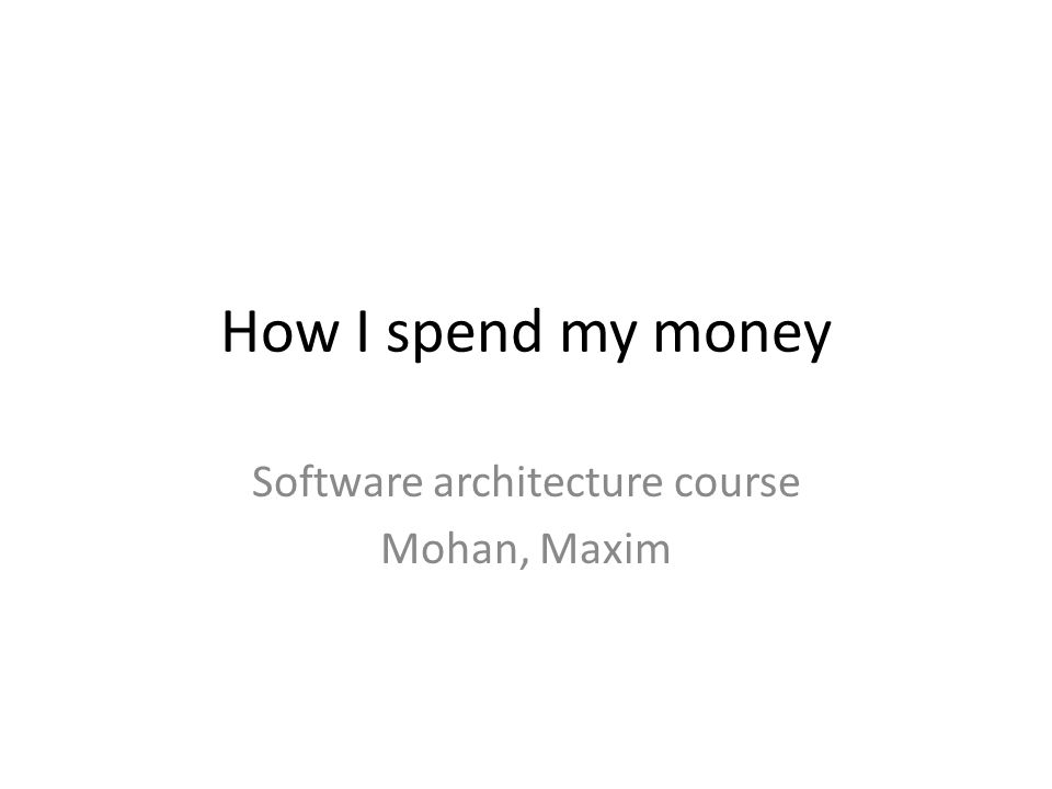 mymoney software