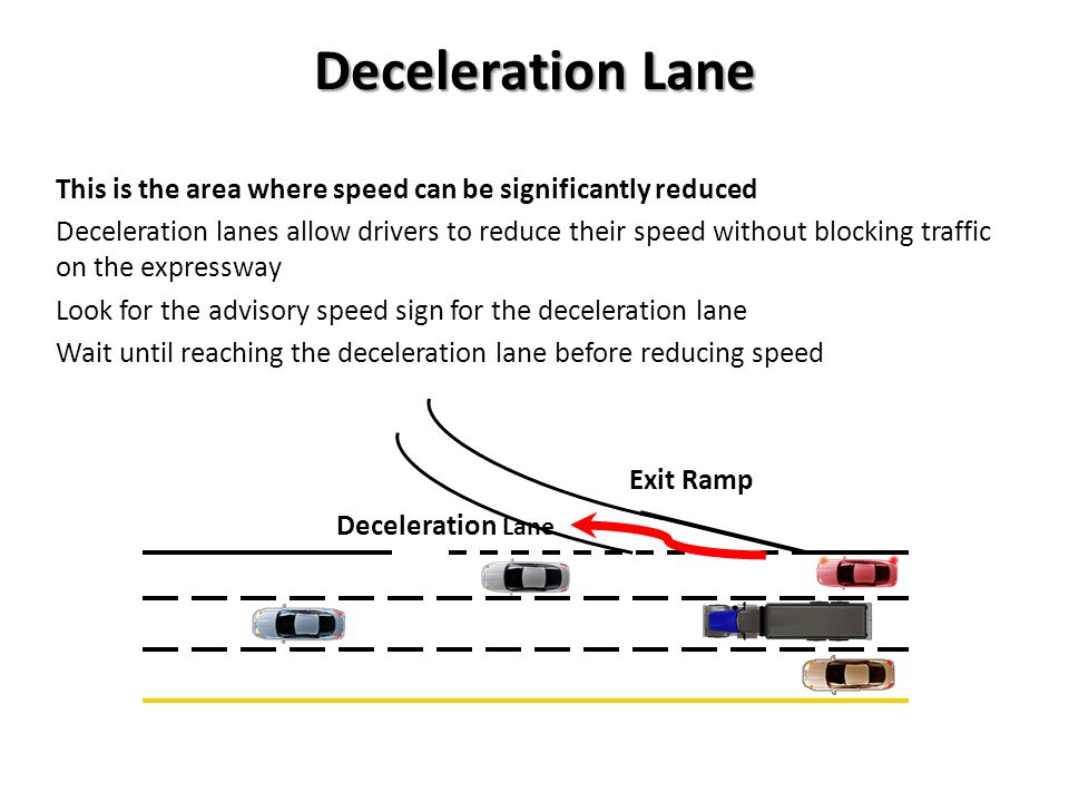 image gallery: deceleration lane