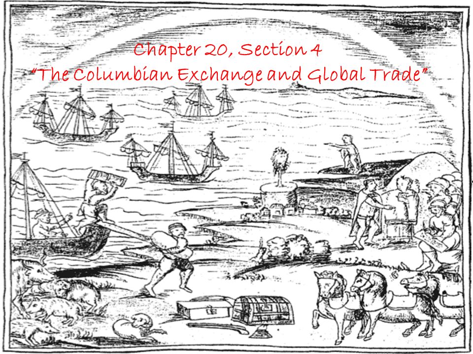 Bell Ringer Good Morning Pick Up The Worksheet From Front 2 Chapter 20 Section 4 The Columbian Exchange