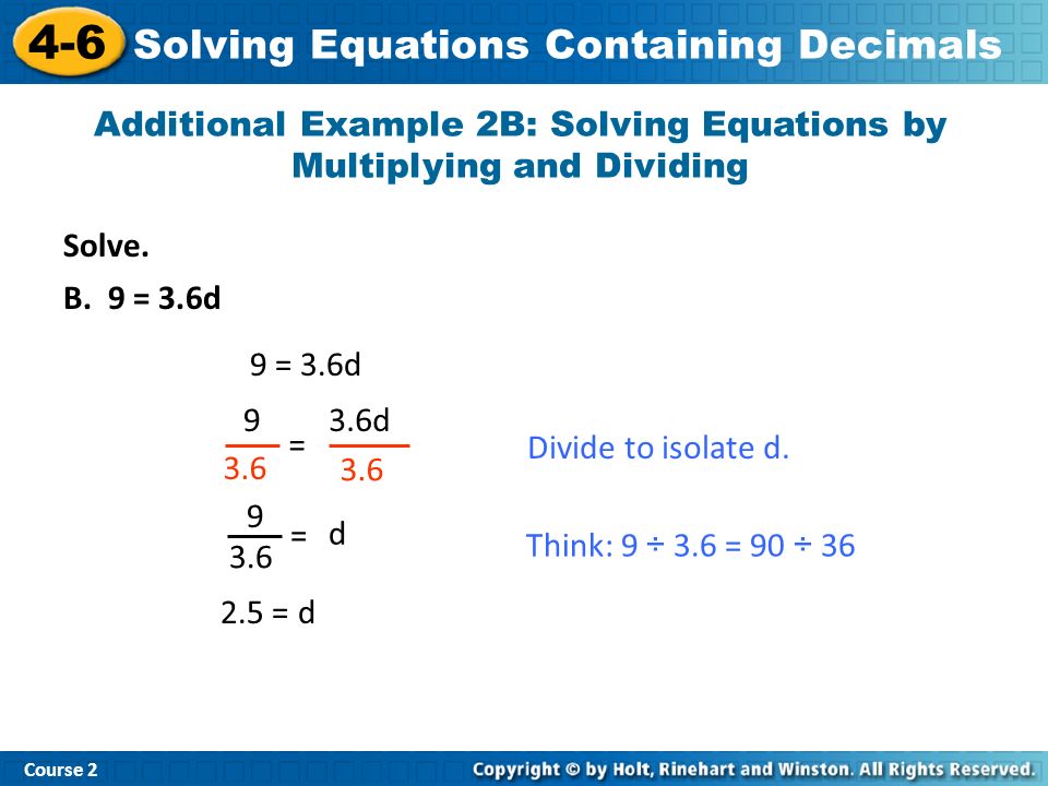 Today S Plan Solving Equations W Decimals Assignment 11 29 10 4 Solve