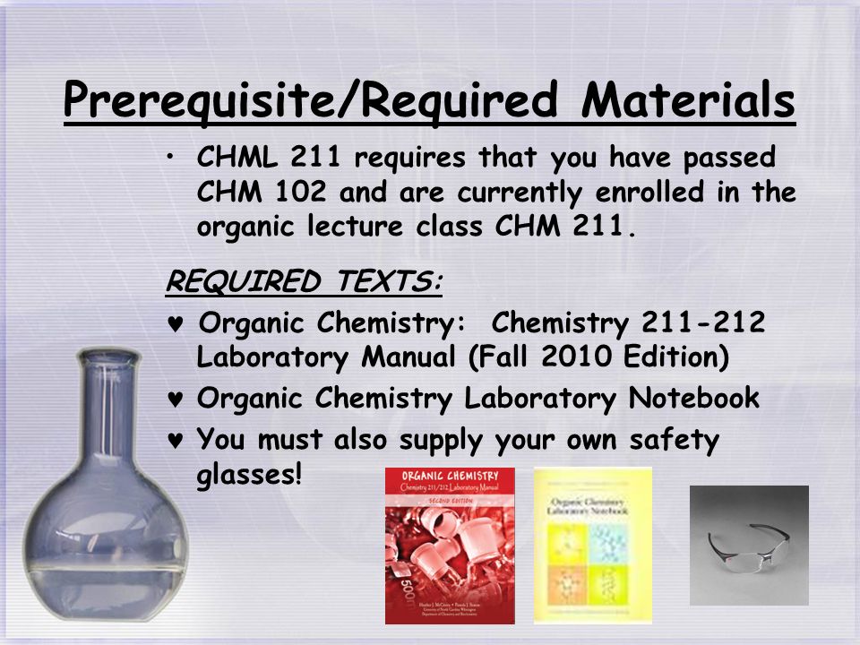 organic chemistry lab notebook