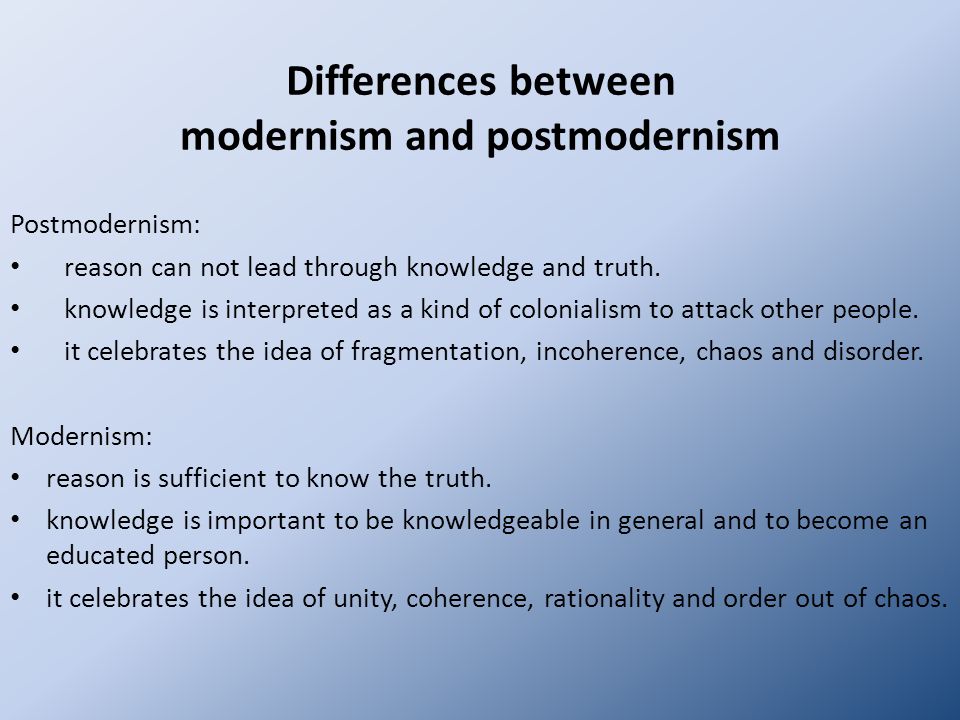 Modernism Essay