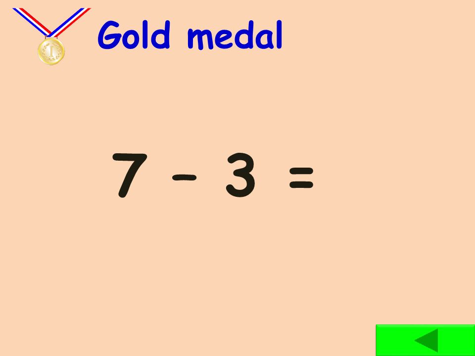 6 – 3 = Silver medal