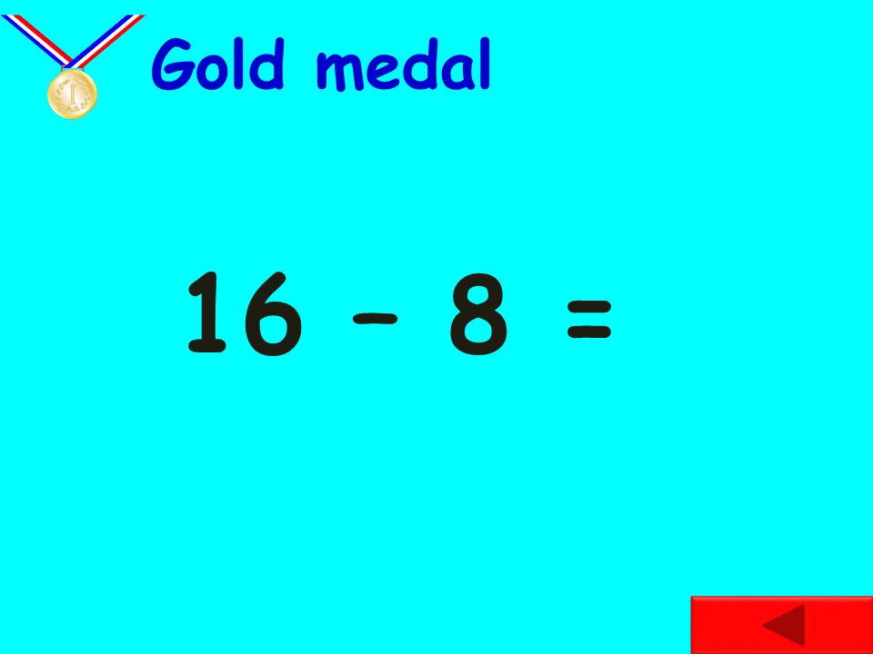12 – 6 = Silver medal