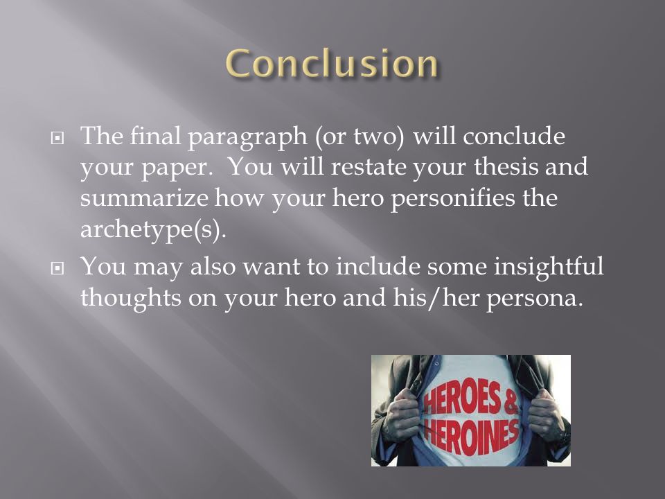 Conclusion To Research Paper
