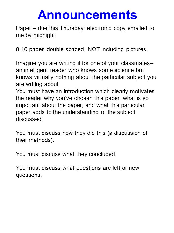 10 pages double spaced