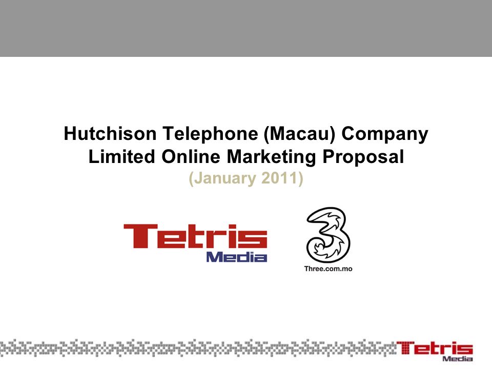 hutchison telephone macau company limited online marketing online marketing proposal