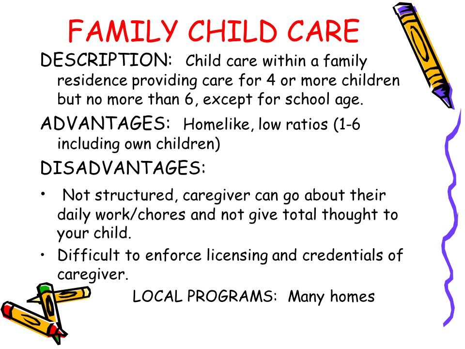 child caregiver description