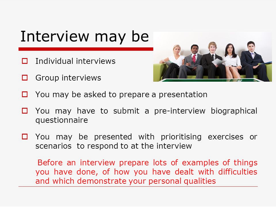scenarios for interviews