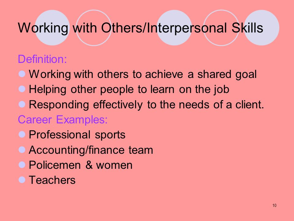 what does interpersonal skills mean