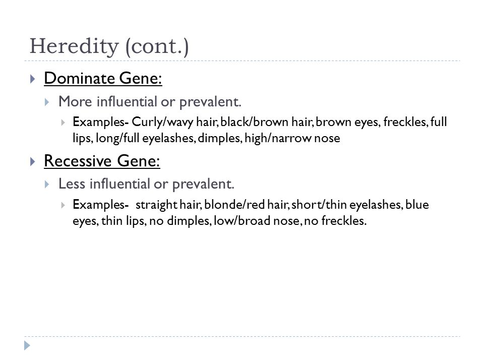 Personality Development January 9 Group Of 6 Heredity Cont