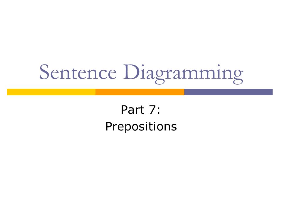 Sentence Diagramming Part 7: Prepositions