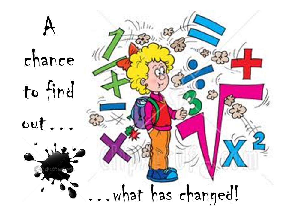 A chance to find out… …what has changed!