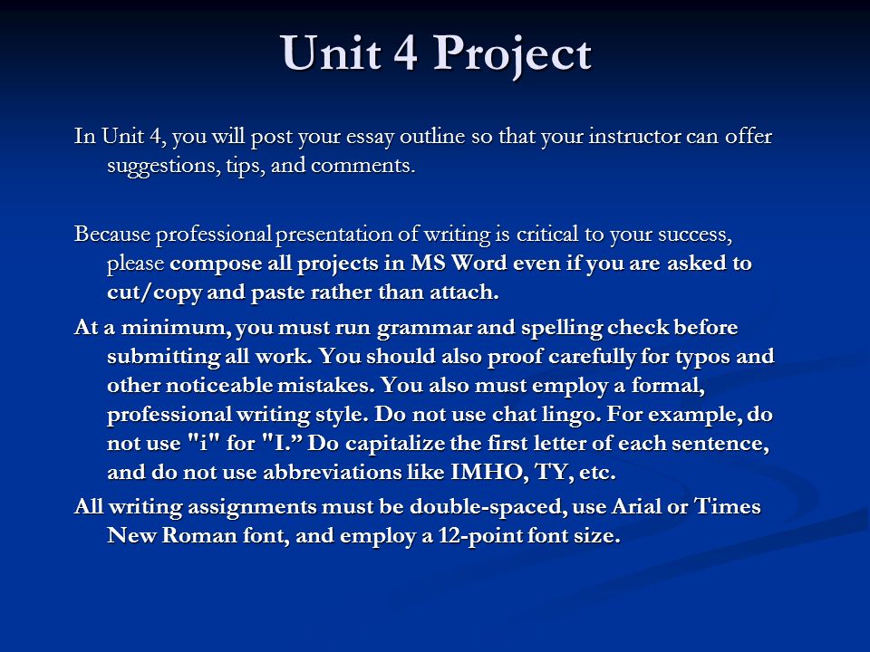 Essay Outline Example