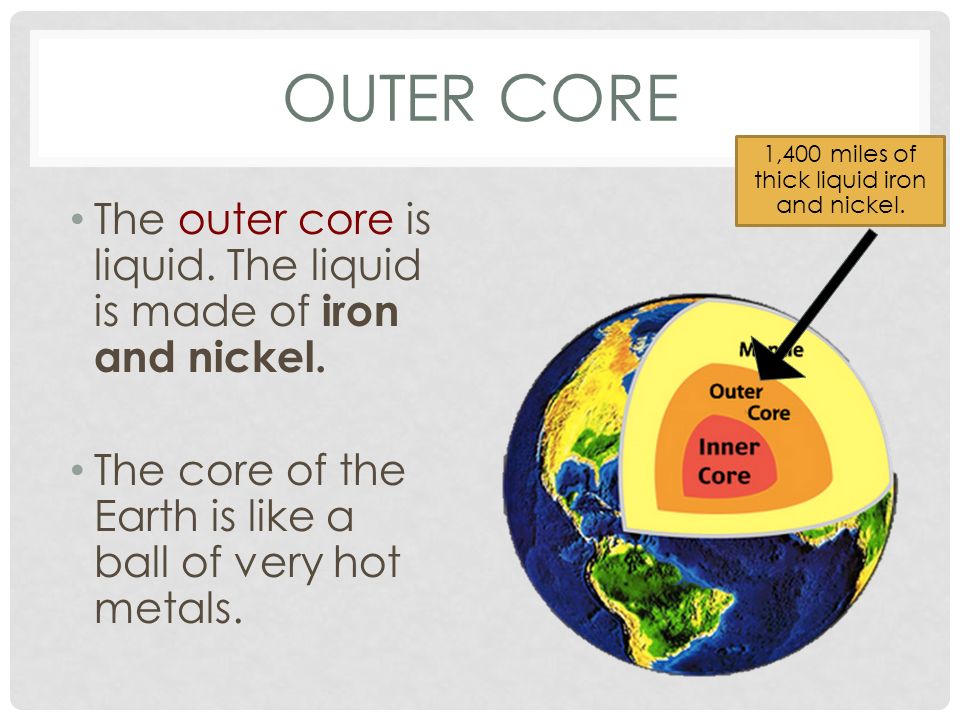 outer core,outertale outer core the outer core is liquid.