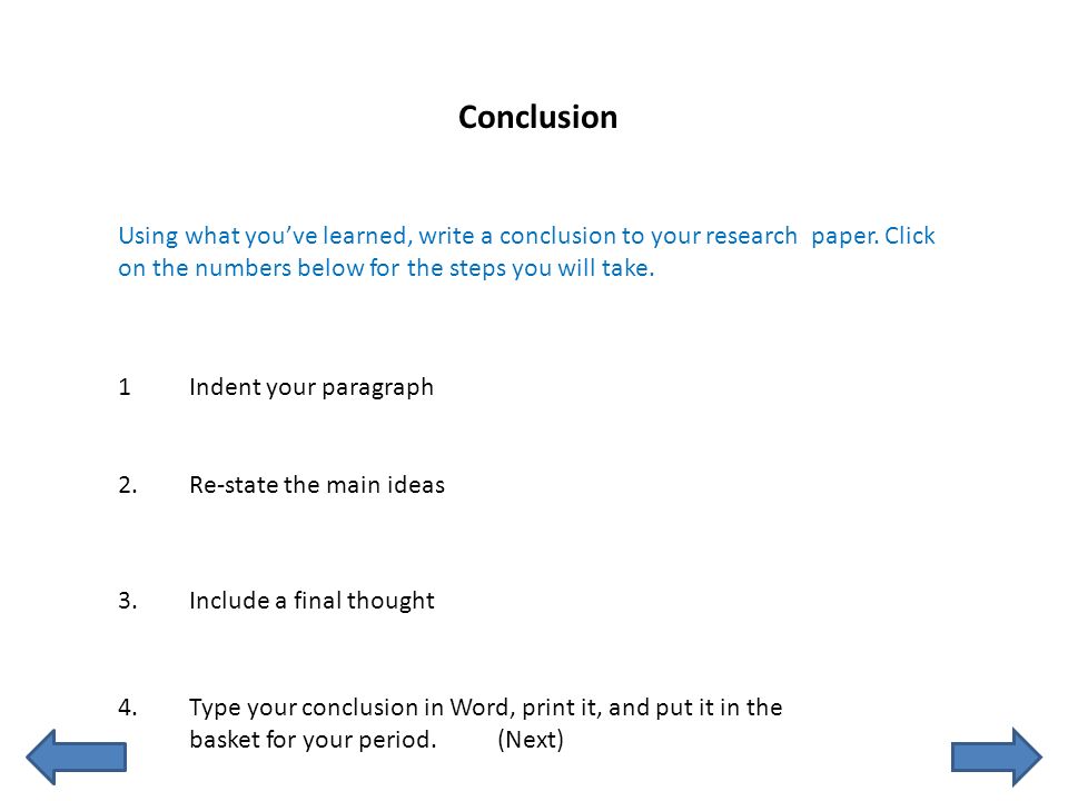Summary For Research Paper