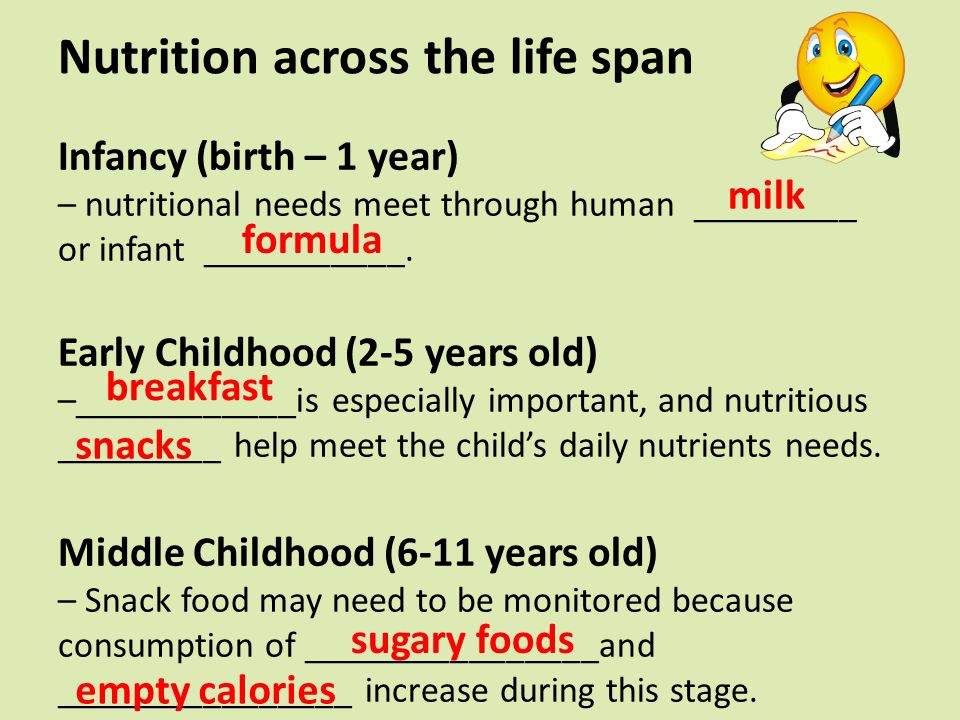 1 Year Old Diet Milk Nutrition