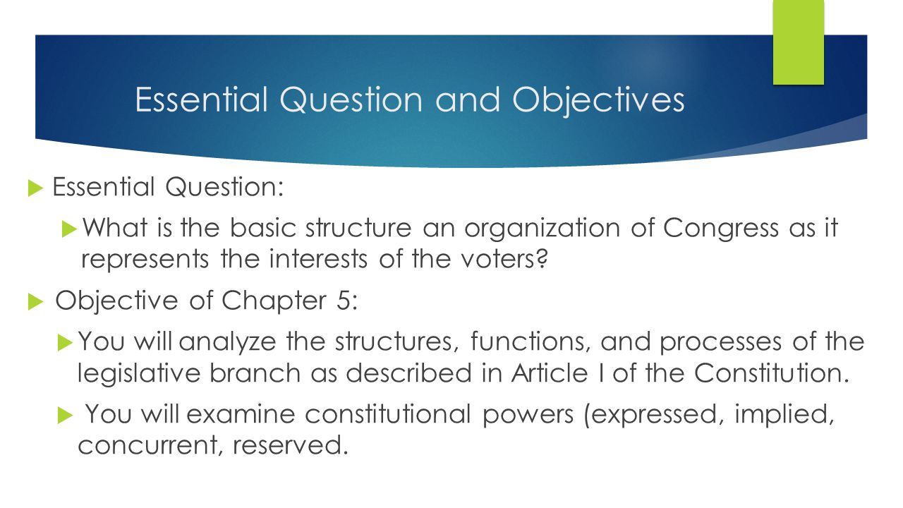 essential question essential question