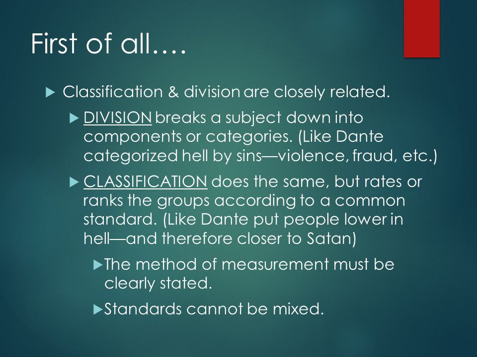 Classification And Division Essay Topics