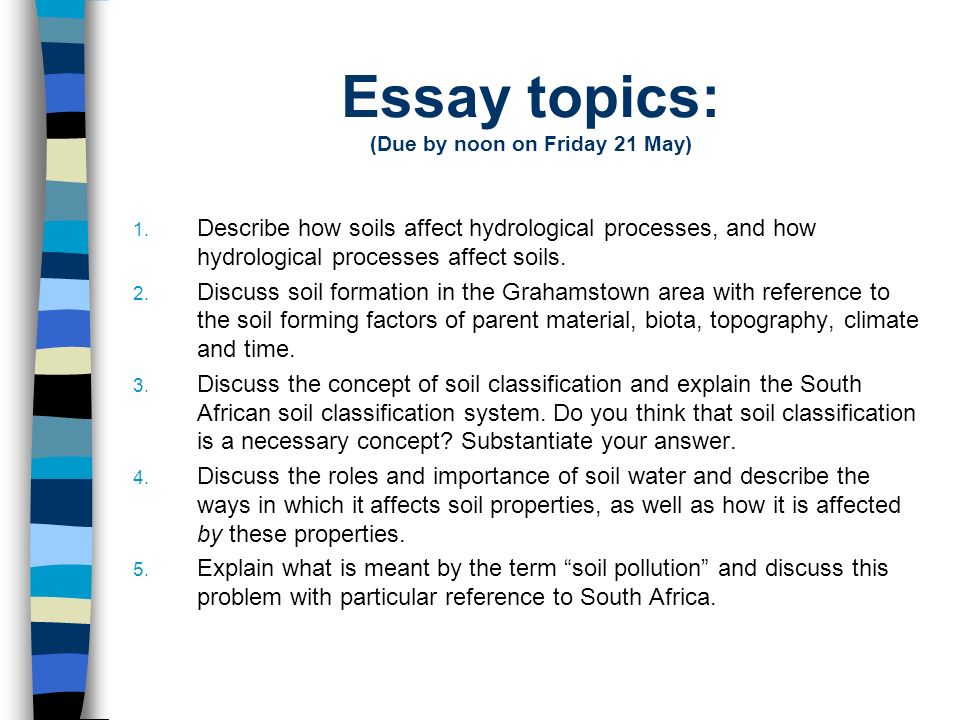 Current Topic Essay