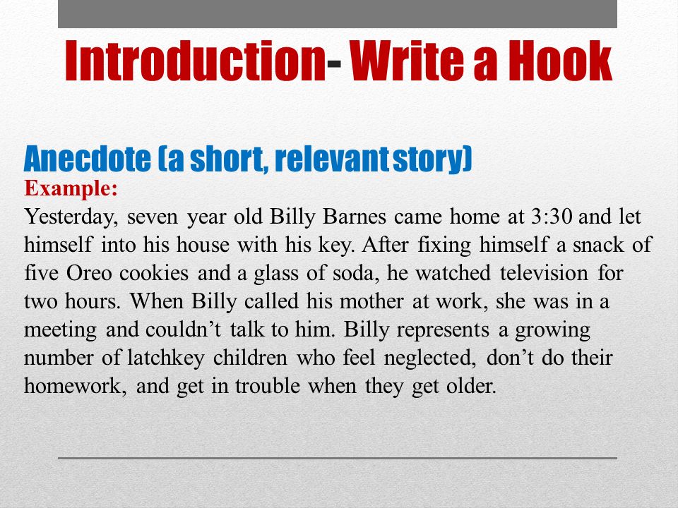 Examples of hooks for a compare and contrast essay