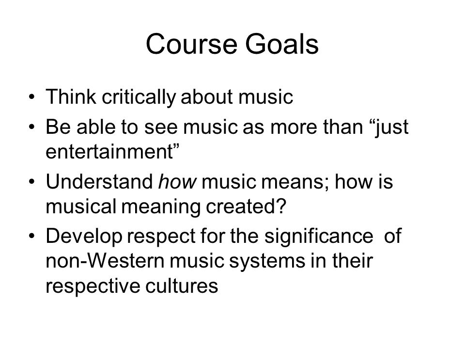 presentation about music