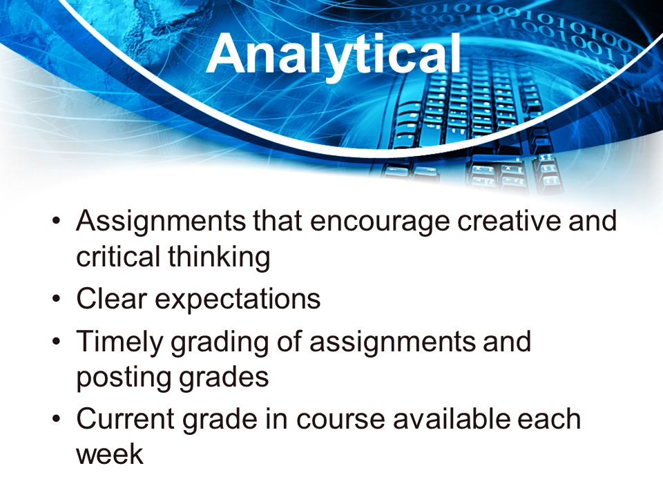 Analytical Critical Thinking