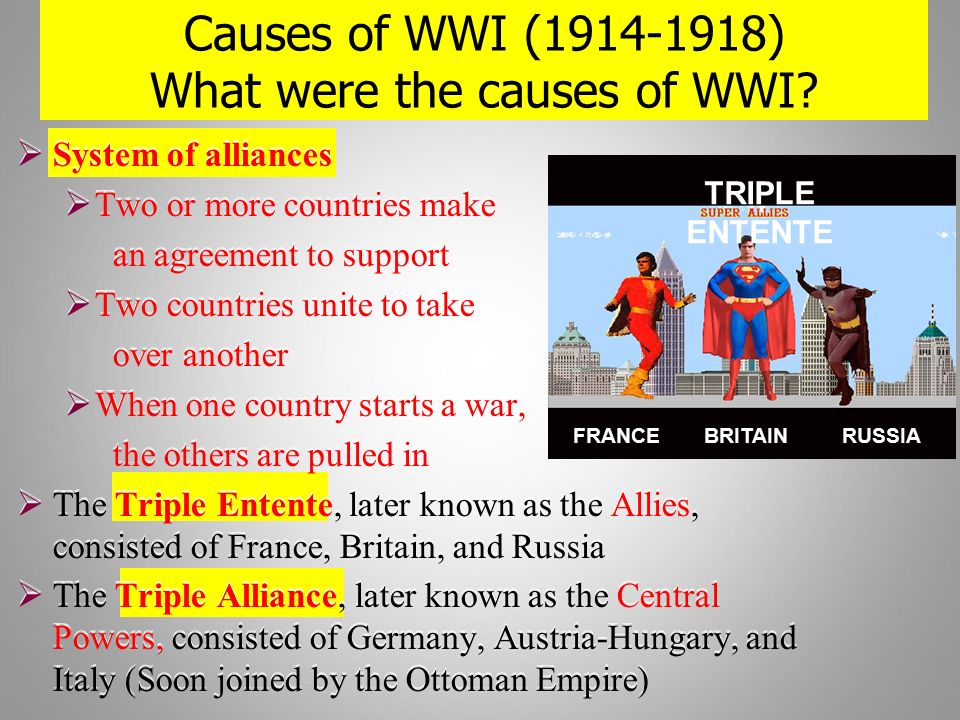 the causes of wwi the causes of wwi