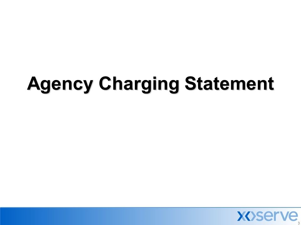 3 Agency Charging Statement