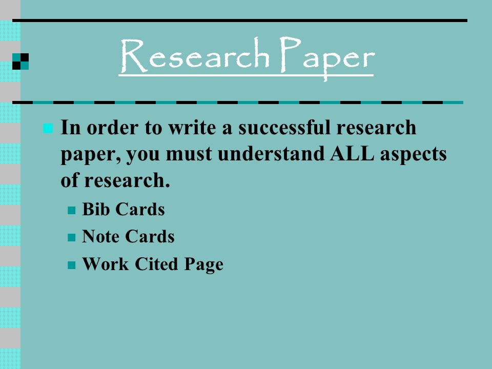 Sample of a bibliography card for a thesis
