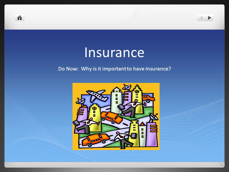 Insurance Do Now: Why is it important to have Insurance