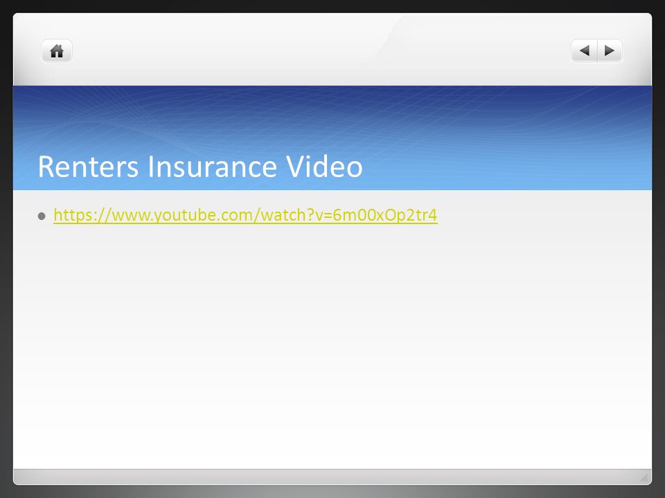 Renters Insurance Video   v=6m00xOp2tr4