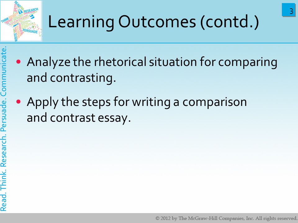 Steps to write compare and contrast essay