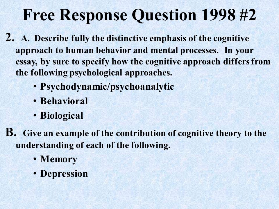 give example of essay