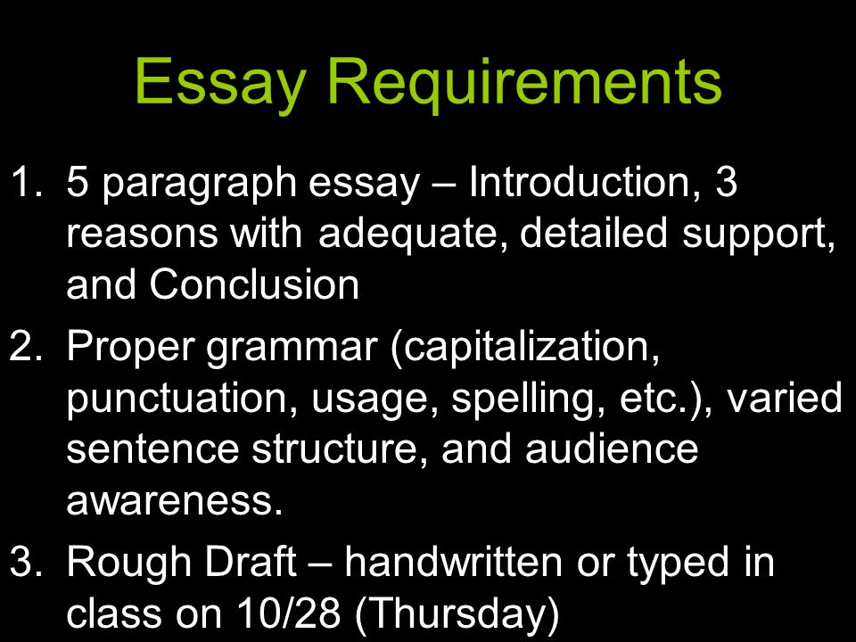 How to write a good argument/persuasive essay