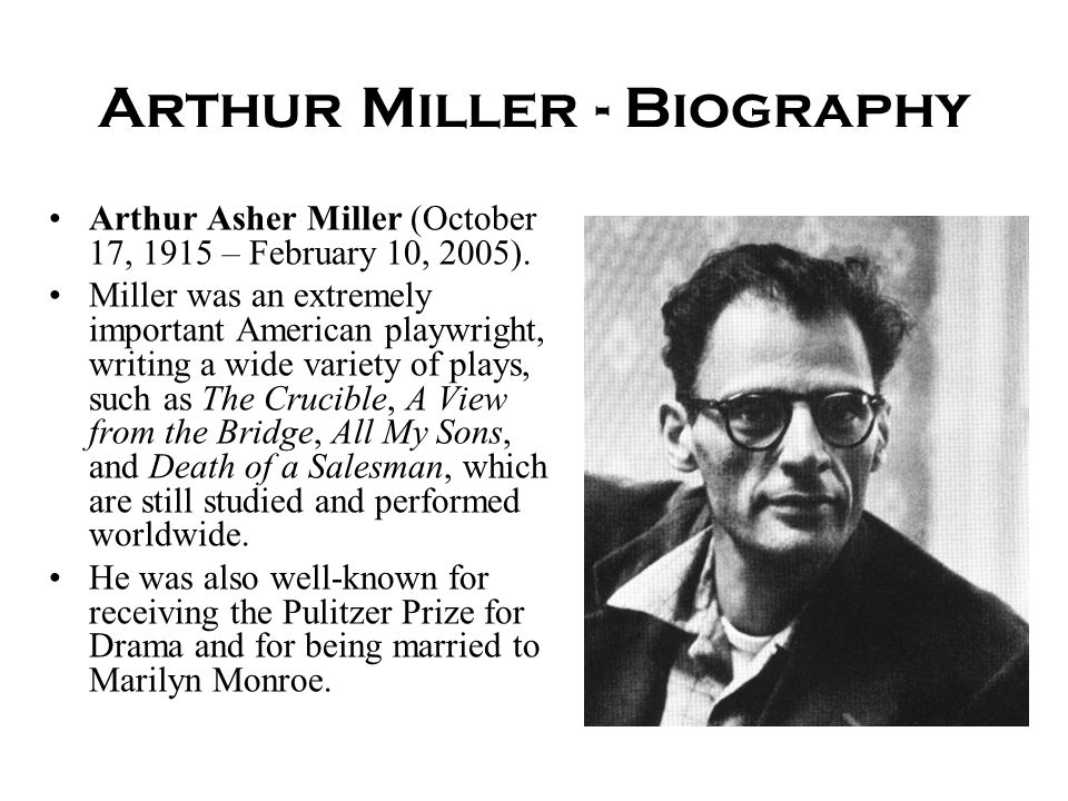 Image result for playwright arthur miller born