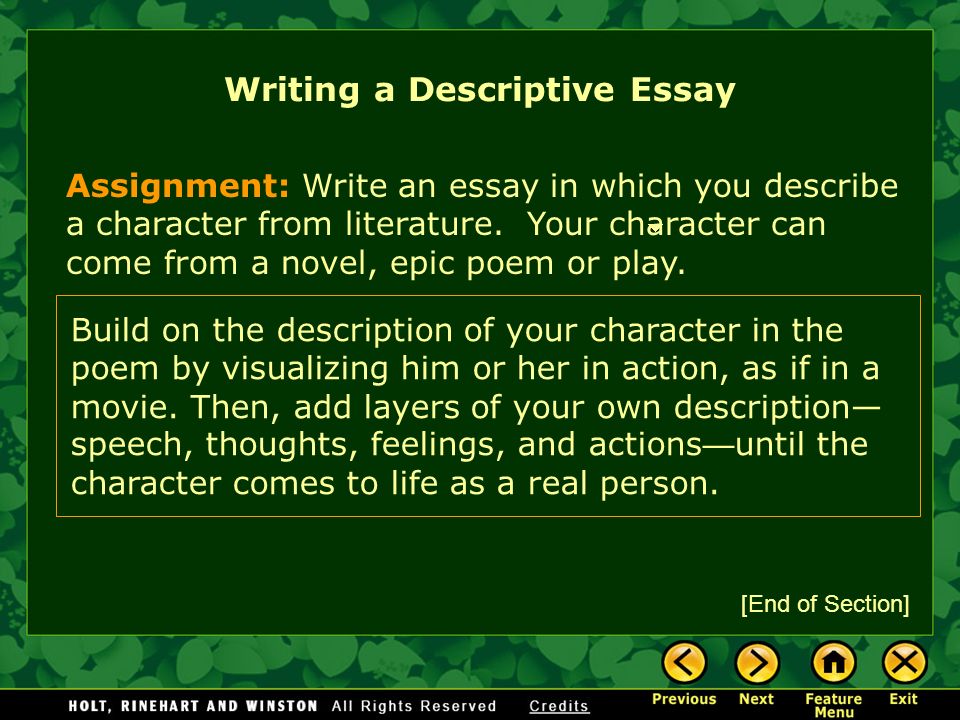 write a descrptive essay on a Help your child write a descriptive essay in every grade and learn tips on how to write a descriptive essay. write a descrptive essay on a Help your child write a descriptive essay in every grade and learn tips on how to write a descriptive essay.