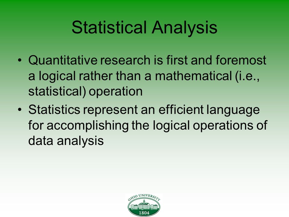 quantitative data analysis