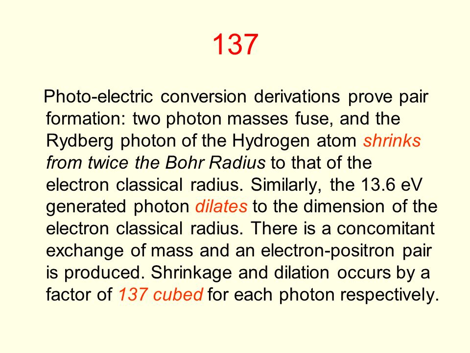 15 Th Annual Conference Of The Natural Philosophy Alliance Npa Conversion Derivations Prove Pair Formation Two Photon M Fuse And The Rydberg Of Hydrogen Atom Shrinks From Twice Bohr Radius To
