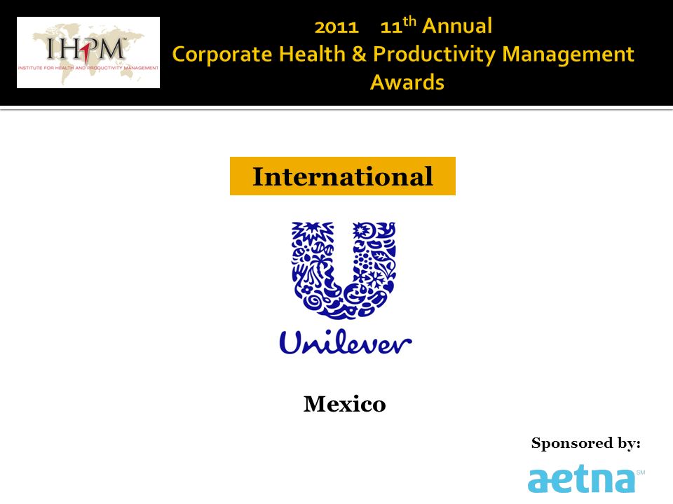 International Mexico Sponsored by: