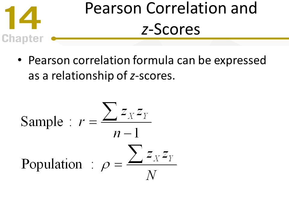 Pearson Correlation Equation Talkchannels Chapter 14 Correlation And Regression Powerpoint Lecture Slides