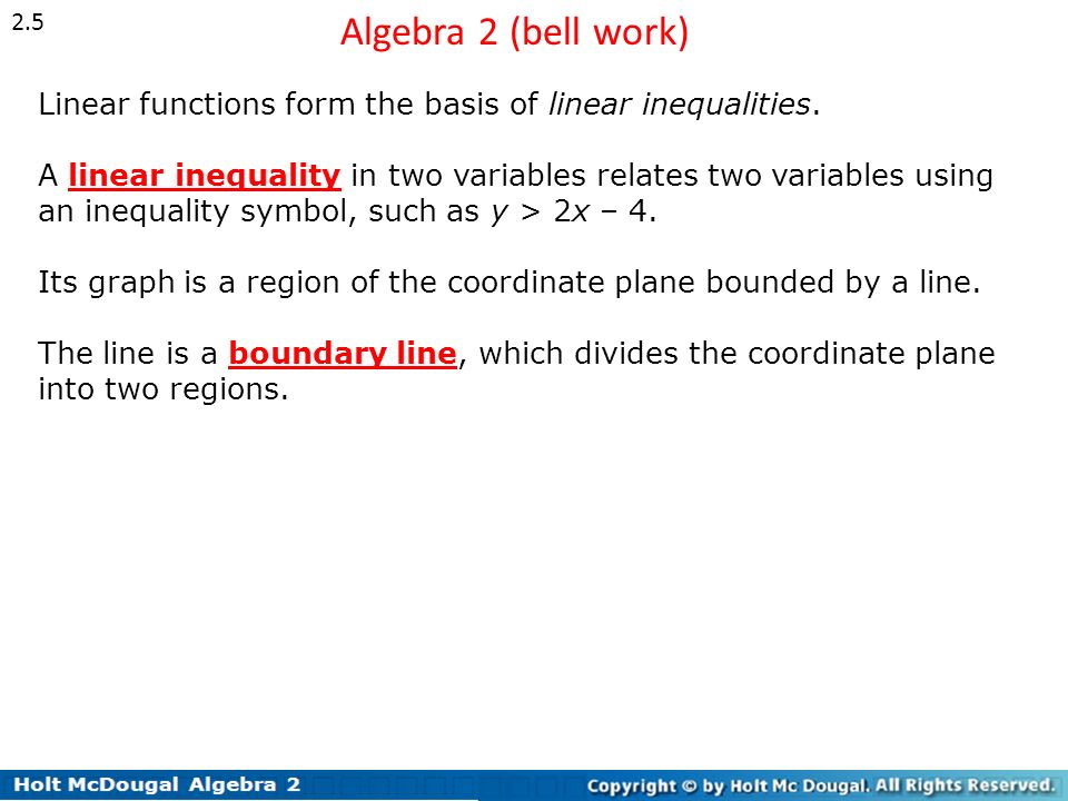 Chapter 2 Linear Equations Algebra Ii Table Of Contents 4 Linear Functions